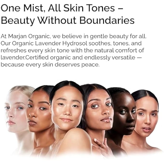 MARJAN ORGANIC 100% ORGANIC LAVENDER HYDROSOL FLORAL WATER 50ML  NATURAL TONER & GENTLE CLEANSER  FACE, BODY & HAIR MIST  IDEAL FOR SENSITIVE SKIN & DIY BEAUTY  VEGAN & GMO-FREE - Image 4